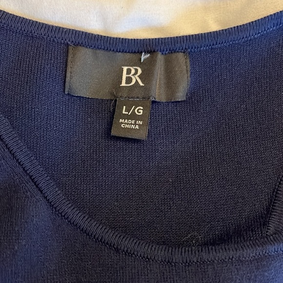 Banana Republic Tia Racerback Midi
Dress, Navy Blue, Size Large, Cutout Bodycon - Picture 8 of 12